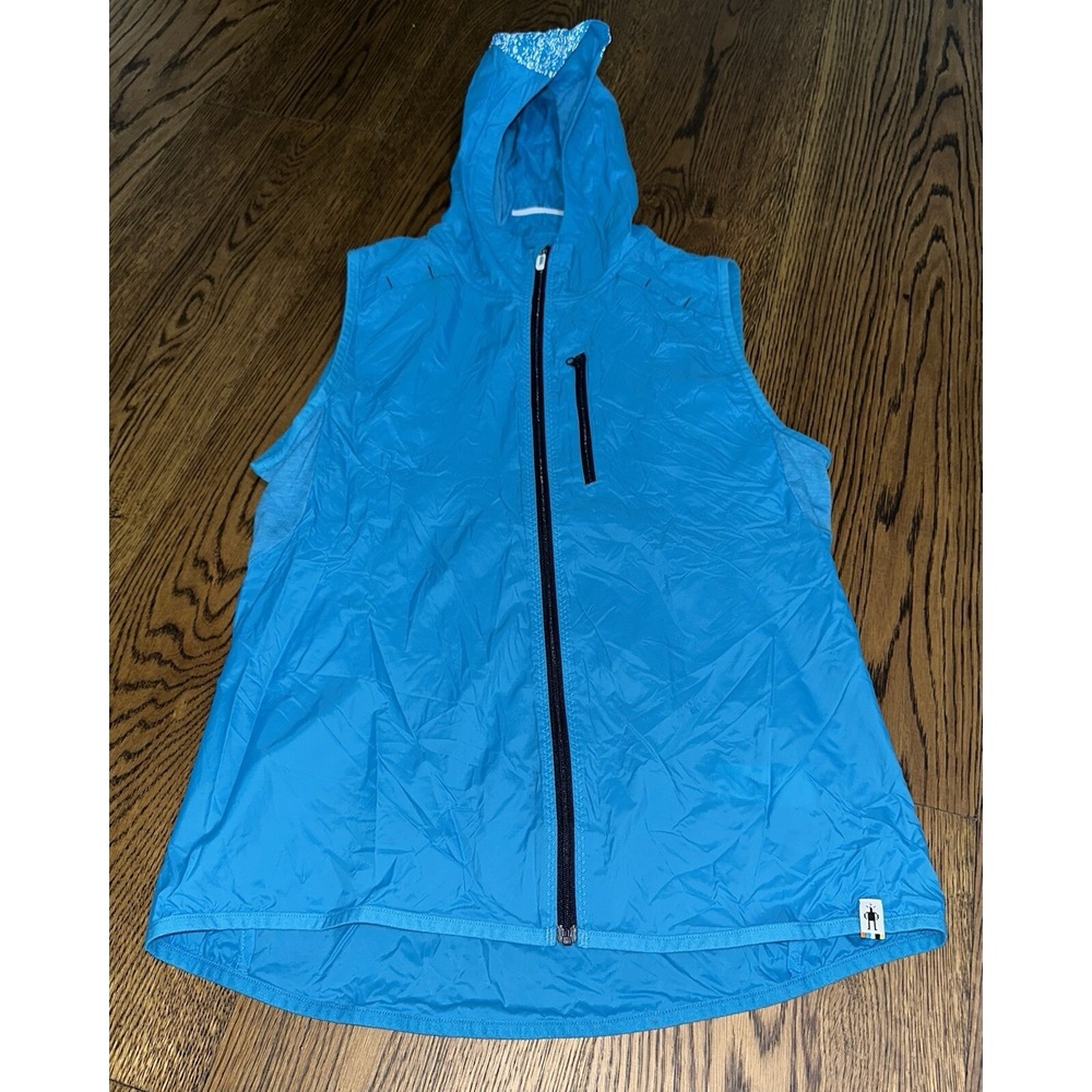 Smartwool Merino Sport Ultra Light Vest Womens S Blue Hoodie Gorpcore Layering
